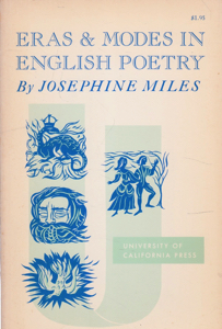 Eras & Modes in English Poetry by: Miles, Josephine