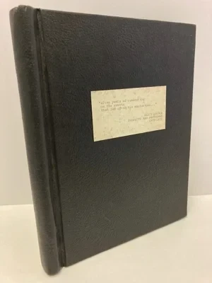 "After Years of Ruminating on the Events That Led Up to His Misfortune..." Alice Aycock Projects and Proposals 1971-1978Aycock, Alice