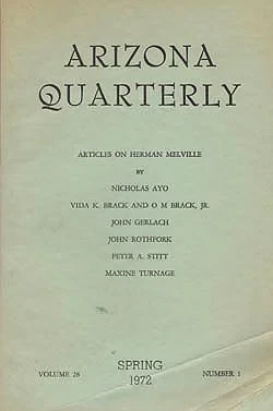 Arizona Quarterly - Spring 1972Melville, Herman