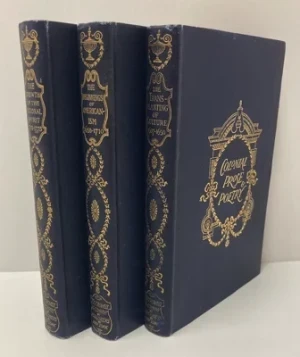 Colonial Prose Poetry, 3 VolumesTrent, William P. and Benjamin Wells