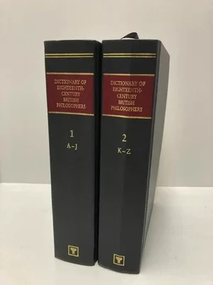 Dictionary of Eighteenth-Century British PhilosophersYolton, John W.
