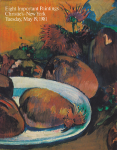 Eight Important Paintings from a Private Collection. Tuesday, May 19, 1981 by: Christie, Manson & Woods International Inc.