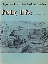 Folk Life: A Journal of Ethnological Studies: Volume ThirteenJenkins (Ed.), J. Geraint