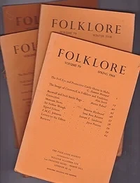 Folklore: Volume 79 1968 (4 issues)Folk-Lore Society