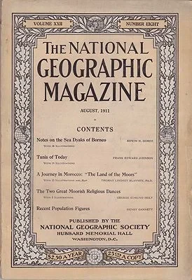 National Geographic Magazine  - Vol. XXII No. 8 August 1911National Geographic Society