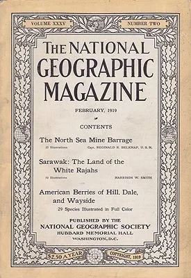 National Geographic Magazine  - Vol. XXXV No. 2 March 1919National Geographic Society