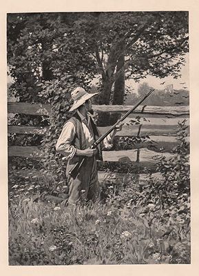 ORIG B&W SPORTING PRINT/ "MISSED 'EM AGIN, BY GINGER!"Frost (Illust.), A.B., Illust. by: A.B.  Frost