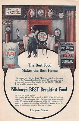 ORIG VINTAGE 1907 PILLSBURY FLOUR ADillustrator- N/A