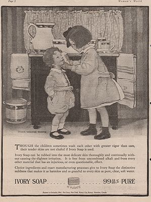ORIG VINTAGE 1917 SOAP ADillustrator- Jessie Wilcox  Smith