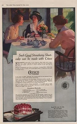 ORIG VINTAGE 1919 CRISCO SHORTENING ADillustrator- John Newton  Hewitt