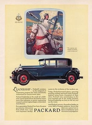 ORIG VINTAGE 1927 PACKARD CAR ADillustrator- N/A