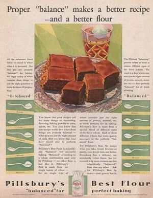 ORIG VINTAGE MAGAZINE AD - 1920s PILLSBURY FLOUR ADillustrator- Merritt  Cutler