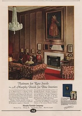 ORIG VINTAGE MAGAZINE AD / 1924 MURPHY VARNISH COMPANY ADillustrator- Edward A.  Wilson