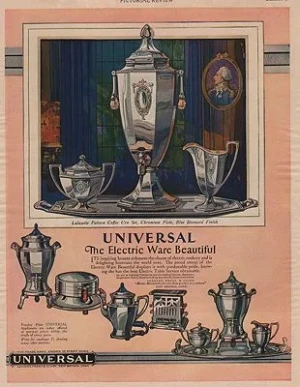 ORIG VINTAGE MAGAZINE AD / 1928 UNIVERSAL ELECTRIC WARE ADillustrator- N/A