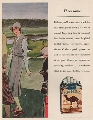 ORIG VINTAGE MAGAZINE AD / 1930 CAMEL CIGARETTES ADillustrator- Carl  Erickson
