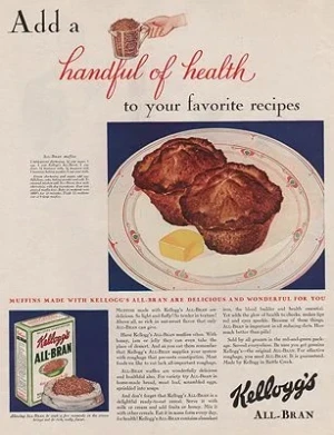 ORIG VINTAGE MAGAZINE AD / 1930 KELLOGG'S ALL BRAN ADillustrator- N/A