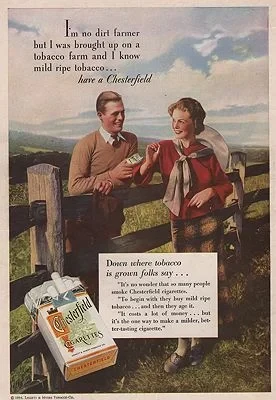 ORIG VINTAGE MAGAZINE AD / 1934 CHESTERFIELD CIGARETTES ADillustrator- N/A