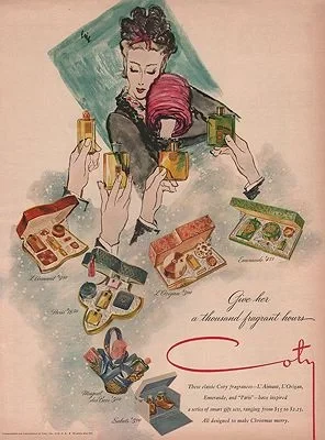 ORIG VINTAGE MAGAZINE AD / 1946 COTY COSMETICS  ADillustrator- Carl  Erickson