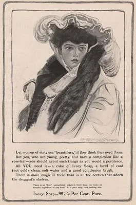 ORIG. VINTAGE MAGAZINE AD: 1905 IVORY SOAP ADillustrator- Alice Barber  Stephens