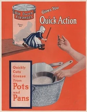ORIG VINTAGE MAGAZINE AD/ 1915 OLD DUTCH CLEANSER ADillustrator- N/A