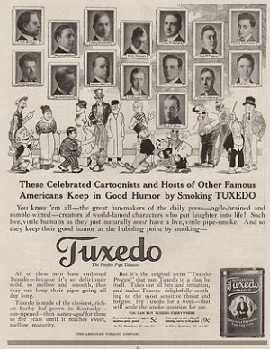 ORIG VINTAGE MAGAZINE AD/ 1916 TUXEDO TOBACCO ADillustrator- N/A