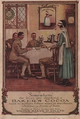 ORIG VINTAGE MAGAZINE AD/ 1917 BAKER'S COCOA ADillustrator- Norman   Price