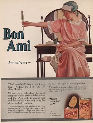 ORIG VINTAGE MAGAZINE AD/ 1917 BON AMI  ADillustrator- Cushman  Parker