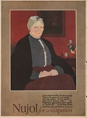 ORIG. VINTAGE MAGAZINE AD/ 1918 NUJOL LAXATIVE ADillustrator- N/A