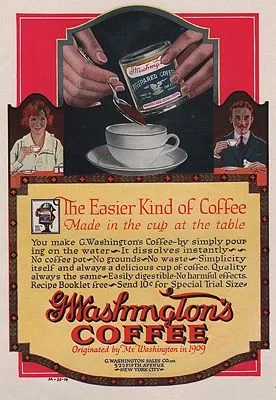 ORIG VINTAGE MAGAZINE AD/ 1919 G. WASHINGTON'S COFFEE ADillustrator- N/A