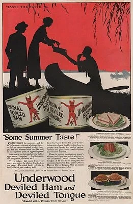ORIG VINTAGE MAGAZINE AD/ 1919 UNDERWOOD DEVILED HAM ADillustrator- N/A