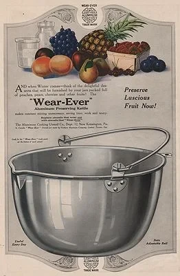 ORIG. VINTAGE MAGAZINE AD: 1919 WEAR-EVER ALUMINUM KETTLE ADillustrator- N/A