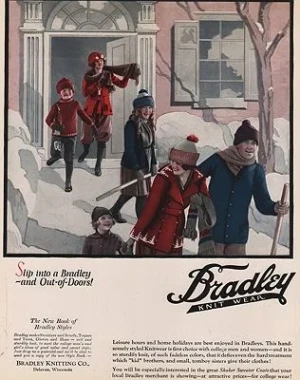 ORIG VINTAGE MAGAZINE AD/ 1920s BRADLEY KNITWEAR ADillustrator- N/A
