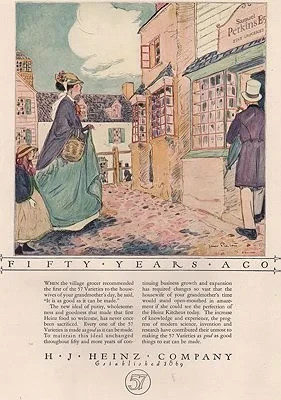 ORIG VINTAGE MAGAZINE AD/ 1923 HEINZ COMPANY ADillustrator- James  Preston