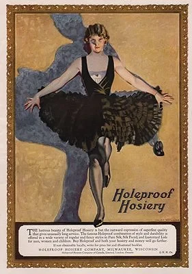 ORIG. VINTAGE MAGAZINE AD: 1923 HOLEPROOF HOSIERY ADillustrator- Coles  Phillips