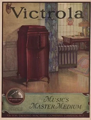 ORIG. VINTAGE MAGAZINE AD: 1923 VICTROLA AD illustrator- N/A