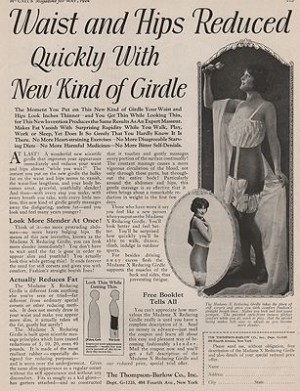 ORIG VINTAGE MAGAZINE AD/ 1924 THOMPSON-BARLOW GIRDLE ADillustrator- N/A
