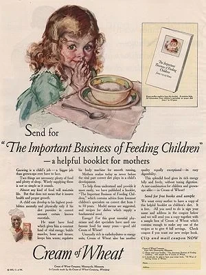 ORIG VINTAGE MAGAZINE AD/ 1925 CREAM OF WHEAT CEREAL ADillustrator- Maud Tousey  Fangel