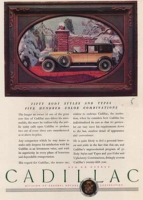 ORIG VINTAGE MAGAZINE AD/ 1926 CADILLAC CAR ADillustrator- N/A