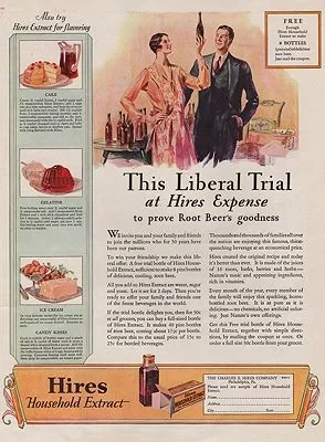 ORIG VINTAGE MAGAZINE AD/ 1926 HIRES ROOT BEER ADillustrator- N/A