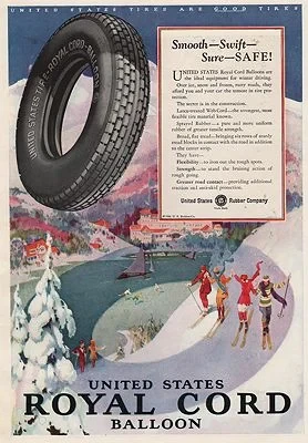 ORIG VINTAGE MAGAZINE AD/ 1926 ROYAL CORD TIRE ADillustrator- N/A