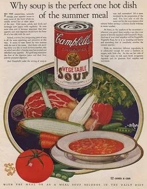 ORIG VINTAGE MAGAZINE AD/ 1927 CAMPBELL'S SOUP ADillustrator- N/A