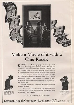 ORIG. VINTAGE MAGAZINE AD: 1927 EASTMAN-KODAK ADillustrator- N/A
