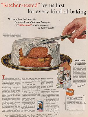 ORIG VINTAGE MAGAZINE AD/ 1927 GOLD MEDAL FLOUR ADillustrator- N/A