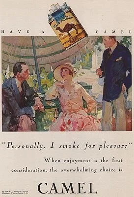 ORIG VINTAGE MAGAZINE AD/ 1928 CAMEL CIGARETTES ADillustrator- N/A
