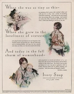 ORIG VINTAGE MAGAZINE AD/ 1928 IVORY SOAP ADillustrator- Edwin  Henry