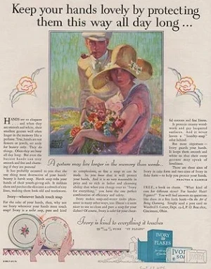 ORIG VINTAGE MAGAZINE AD/ 1928 IVORY SOAP ADillustrator- Harry Morse  Meyer