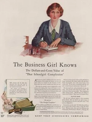 ORIG VINTAGE MAGAZINE AD/ 1928 PALMOLIVE SOAP ADillustrator- Haddon  Sundblom