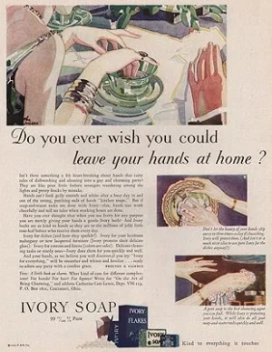 ORIG VINTAGE MAGAZINE AD/ 1929 IVORY SOAP ADillustrator- N/A