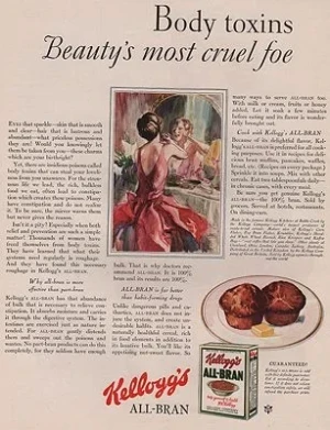 ORIG VINTAGE MAGAZINE AD/ 1930 KELLOGG'S ALL-BRAN CEREAL ADillustrator- John  LaGatta