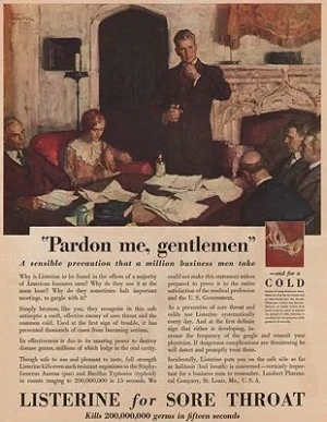 ORIG VINTAGE MAGAZINE AD/ 1930 LISTERINE ADillustrator- Saul  Tepper
